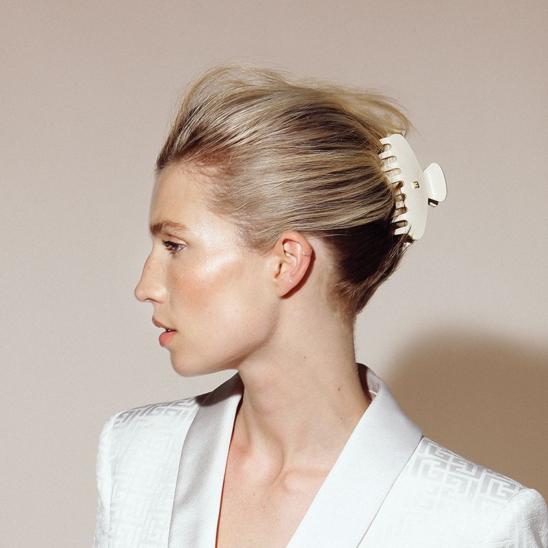 Klamerka do Włosów Biała Duża