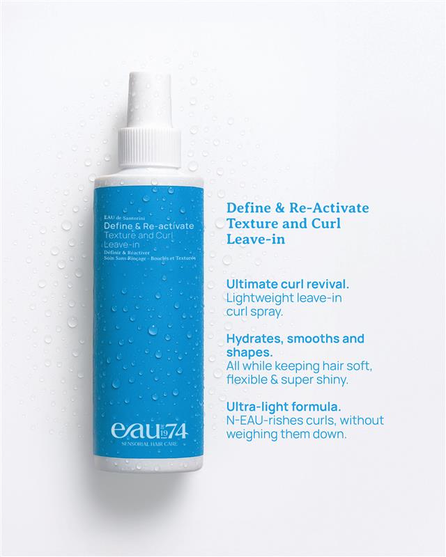 EAU de Santorini Define & Re-activate Texture and Curl Leave-in Spray